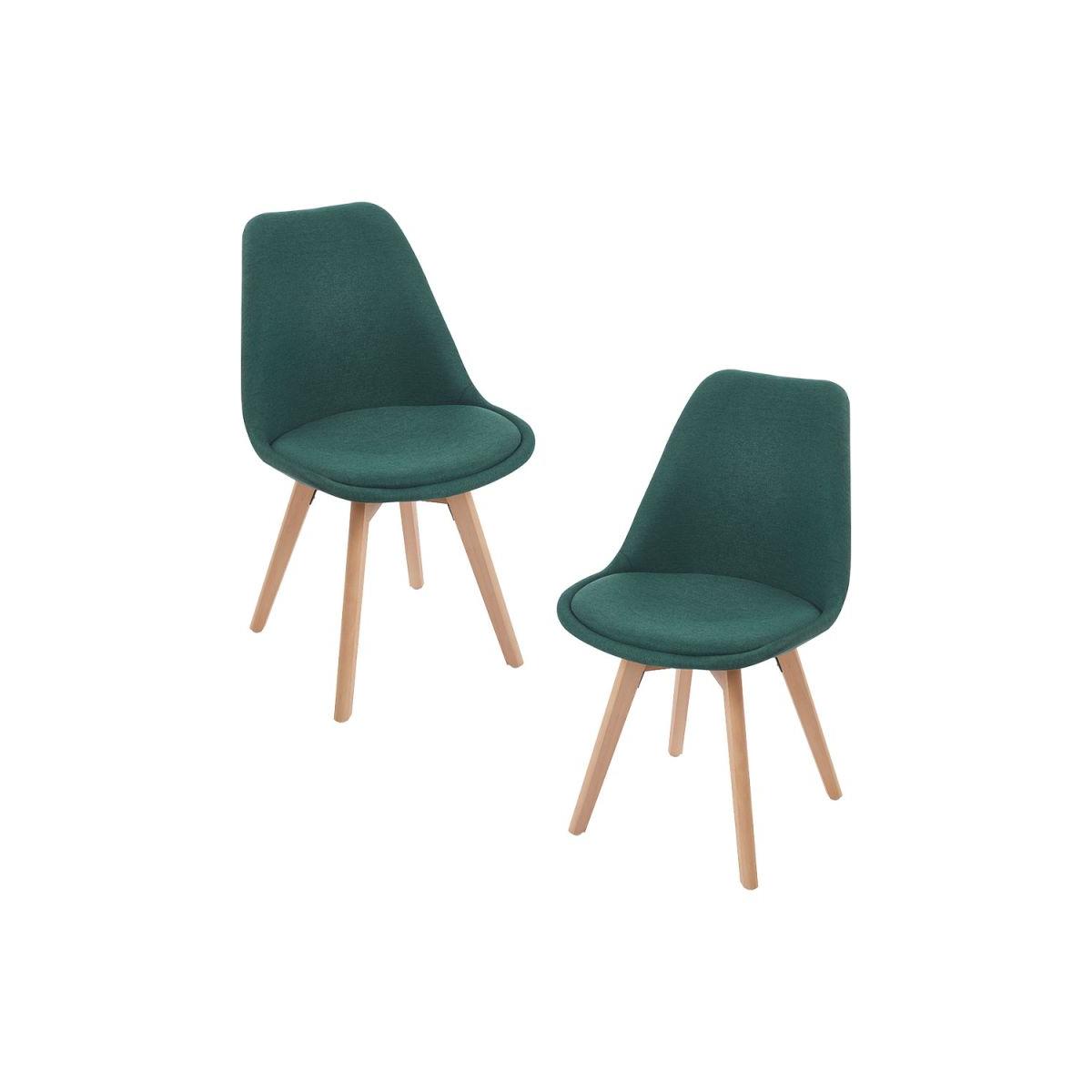 Regalos Miguel - Packs Sillas Comedor - Pack 2 Sillas Synk Tela - Verde