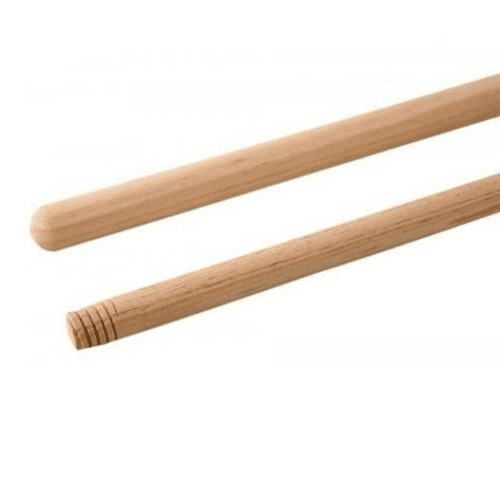CABLEPELADO Palo universal madera cepillo barrer fregona | Palo Extensible de Metal | Mango de Madera para escoba | Sujeción de rosca | Robusto y resistente | Limpieza hogar | Madera | 120 cm