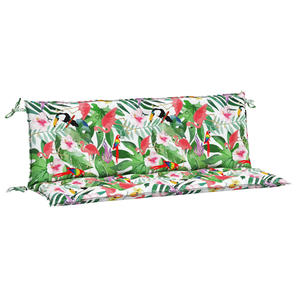 Vidaxl Cojines Banco Jardín 2 Uds Tela 150x50x7 Cm - Color Antracita, Crema, Negro