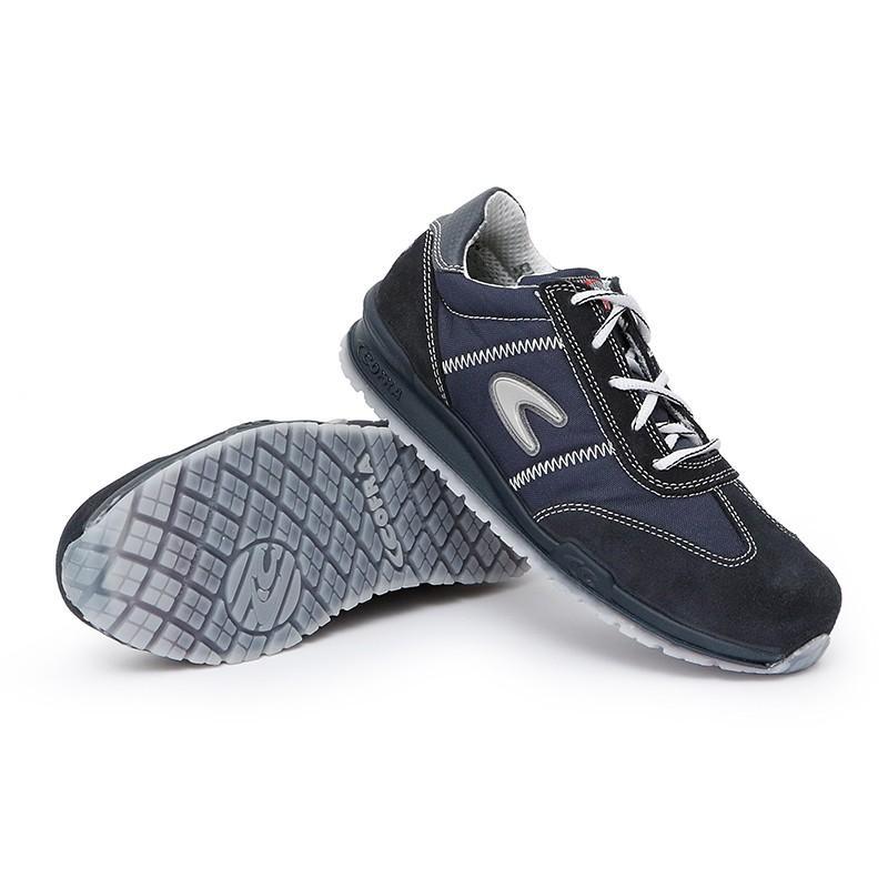 Zapato seguridad cofra brusoni s1p puntera aluminio, plantilla no metalica tallas 36-47 t/calzado numero 43
