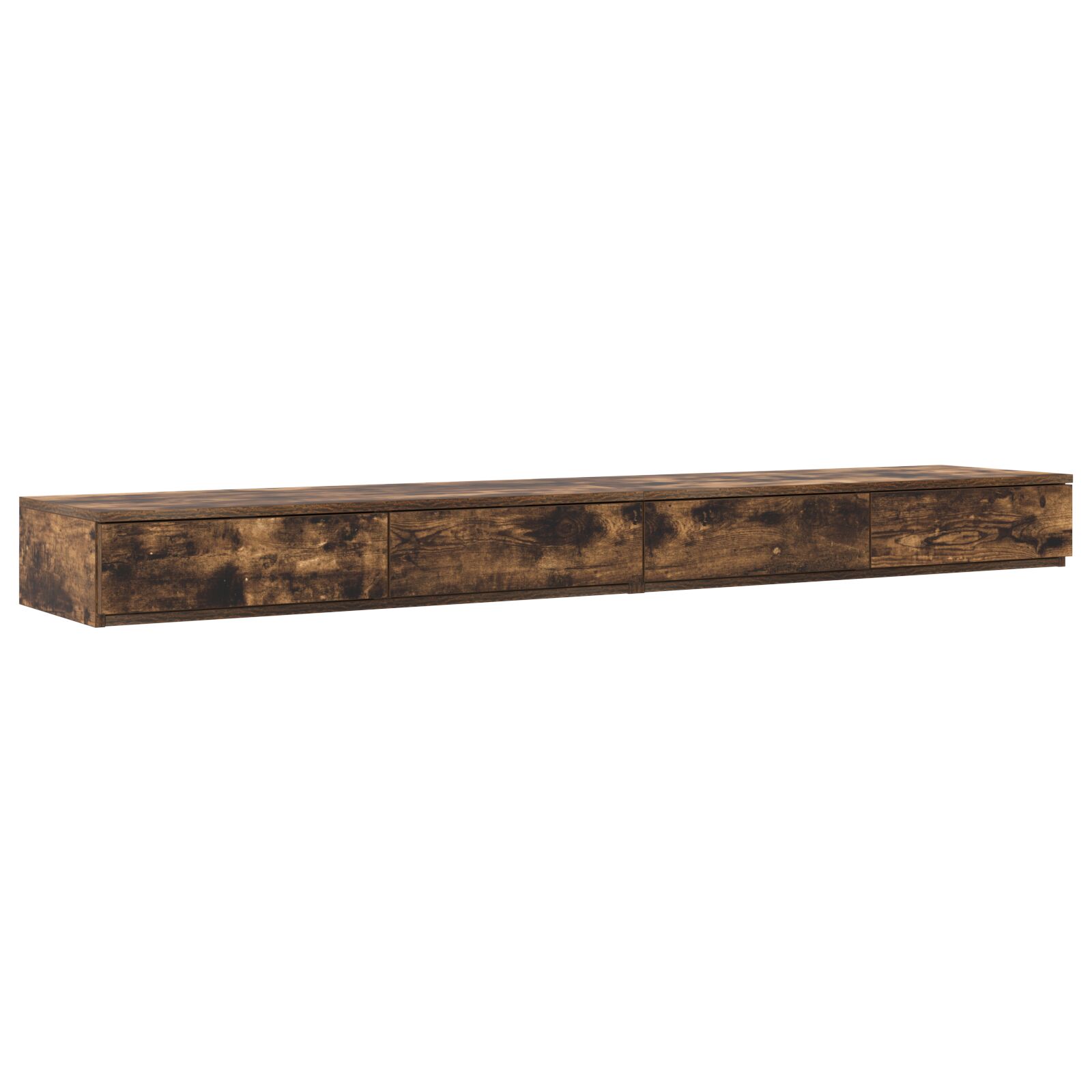 Cajones de Cama vidaXL Roble Ahumado 180x36,5x16,5 cm Madera Ingeniada