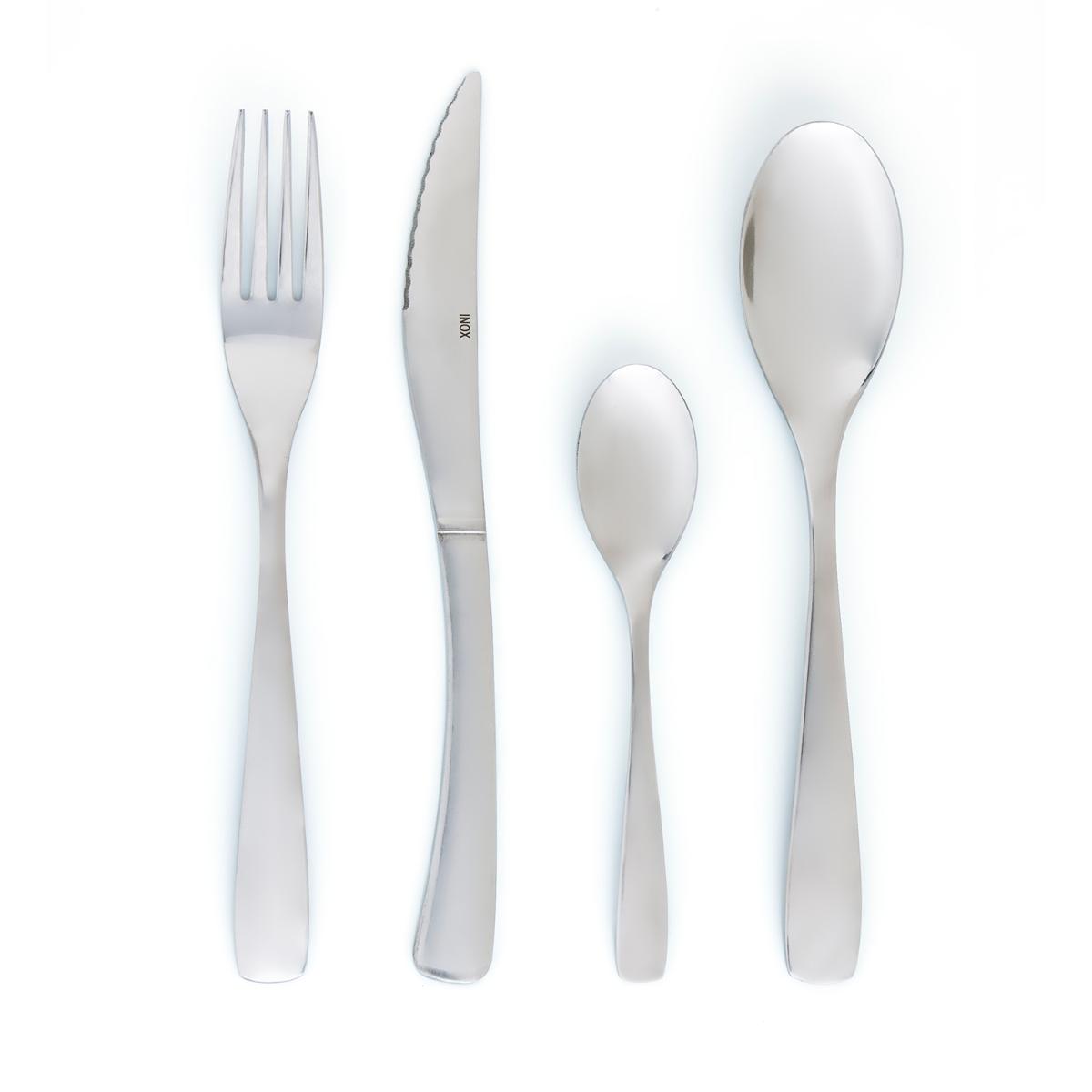 AMEFA DANUBE Set 24 Cubiertos Inox  Acero Brillo Fácil de limpiar 100% higiénico