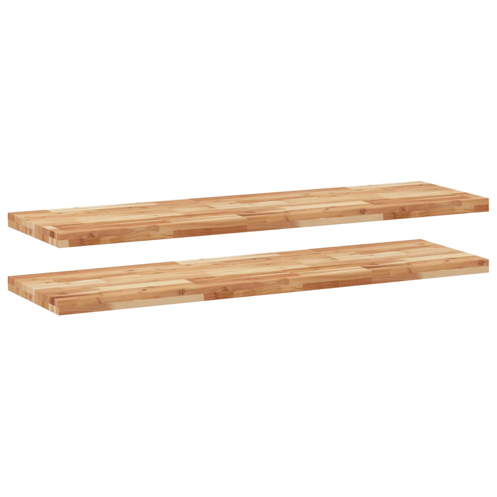 Vidaxl Estante Flotante de Madera Acacia Aceite 120x40x4cm Marrón