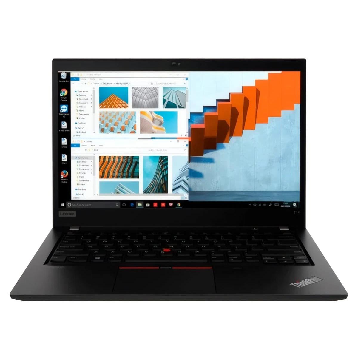 Pc portátil  Intel Core I5 10210U 14" Pulgadas Windows 10 Professional Lenovo THINKPAD T14 GEN 1  | Ram 16 GB DDR4, Disco 512GB, SSD, Negro