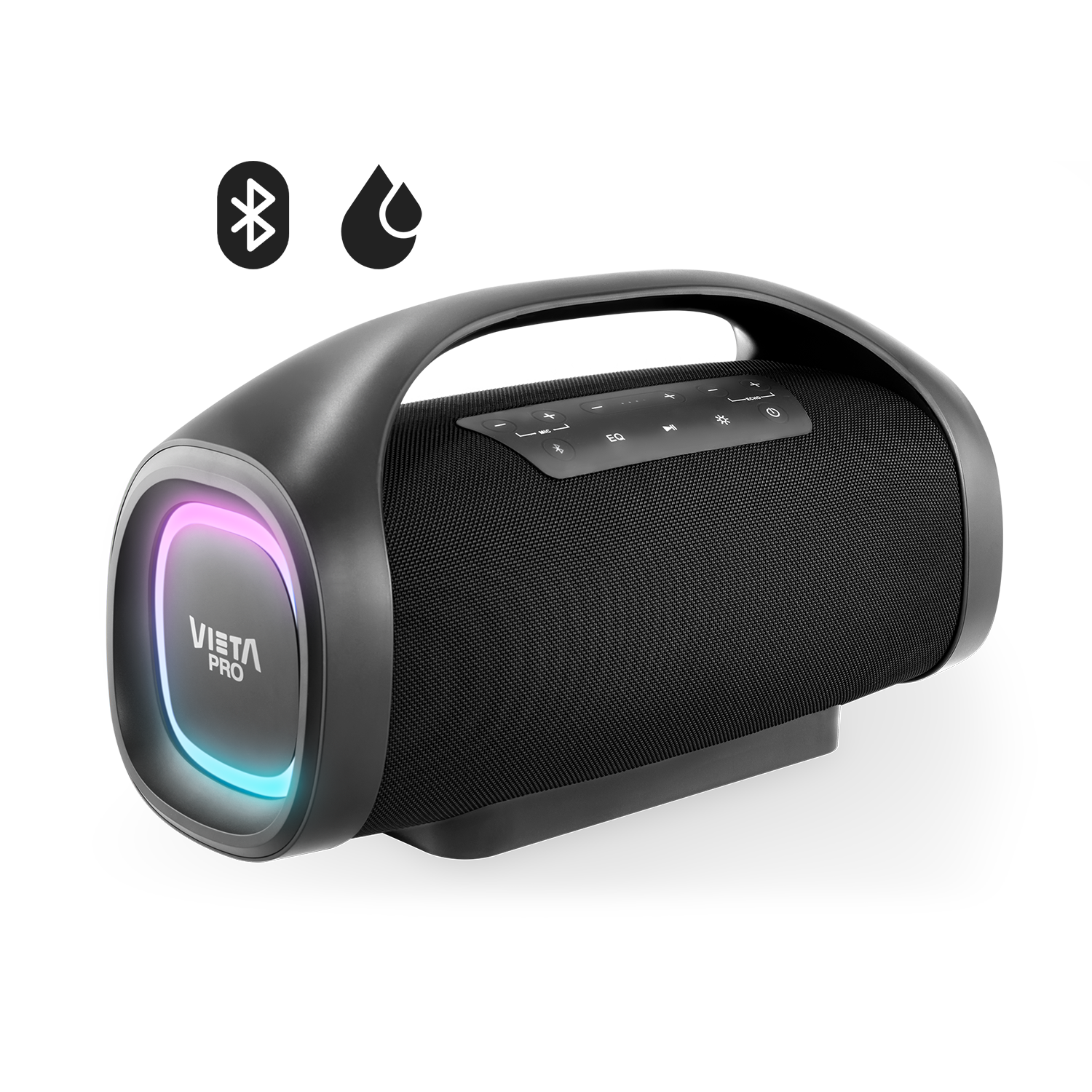 Altavoz Easy 2 de Vieta Pro, con Bluetooth 5.0, True Wireless, Micrófono,  Radio FM, 12 horas de autonomía, Resistencia al agua IPX7 y botón directo  al asistente virtual