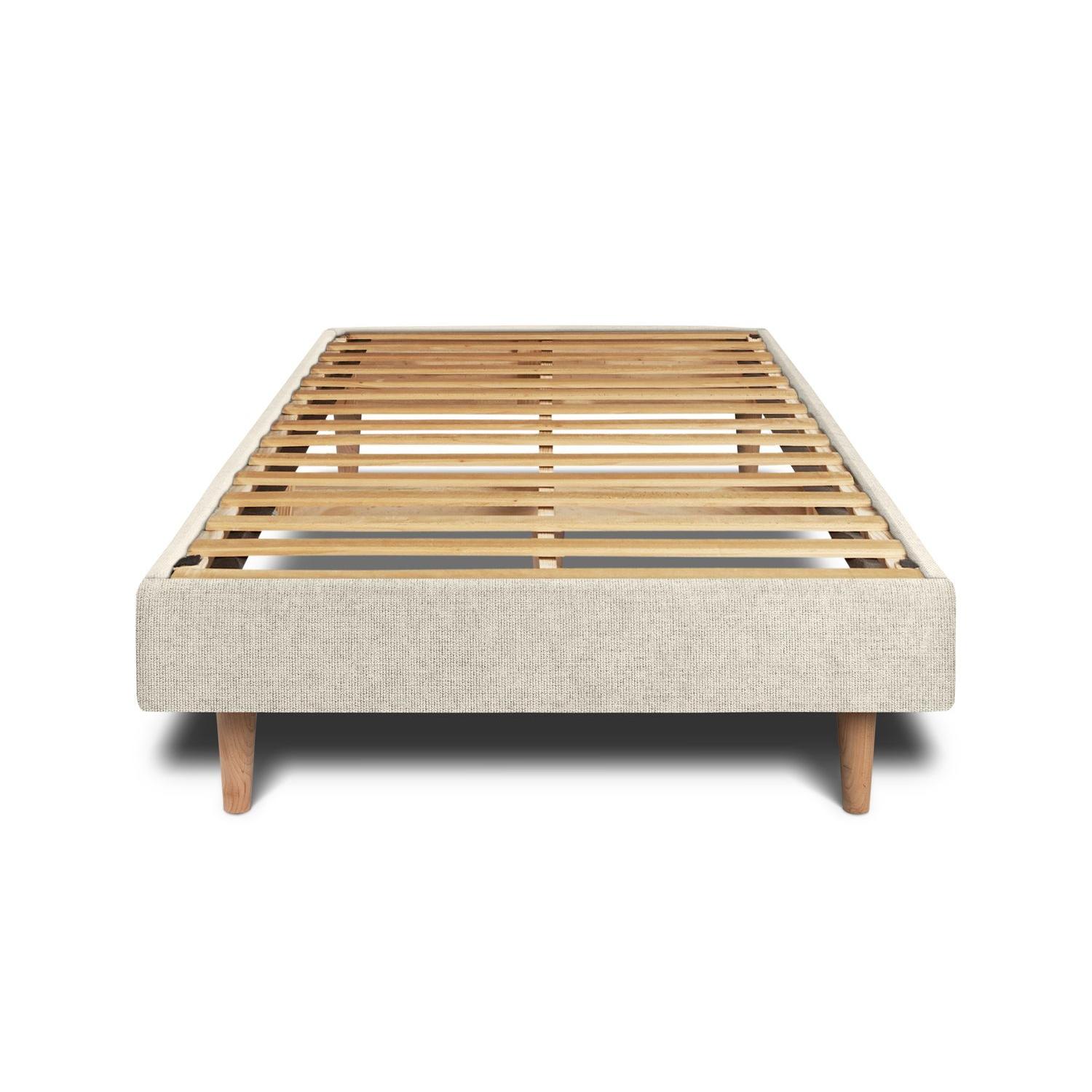 Somier de láminas 90x200 cm - Tejido Lienzo mate - Kit de montaje