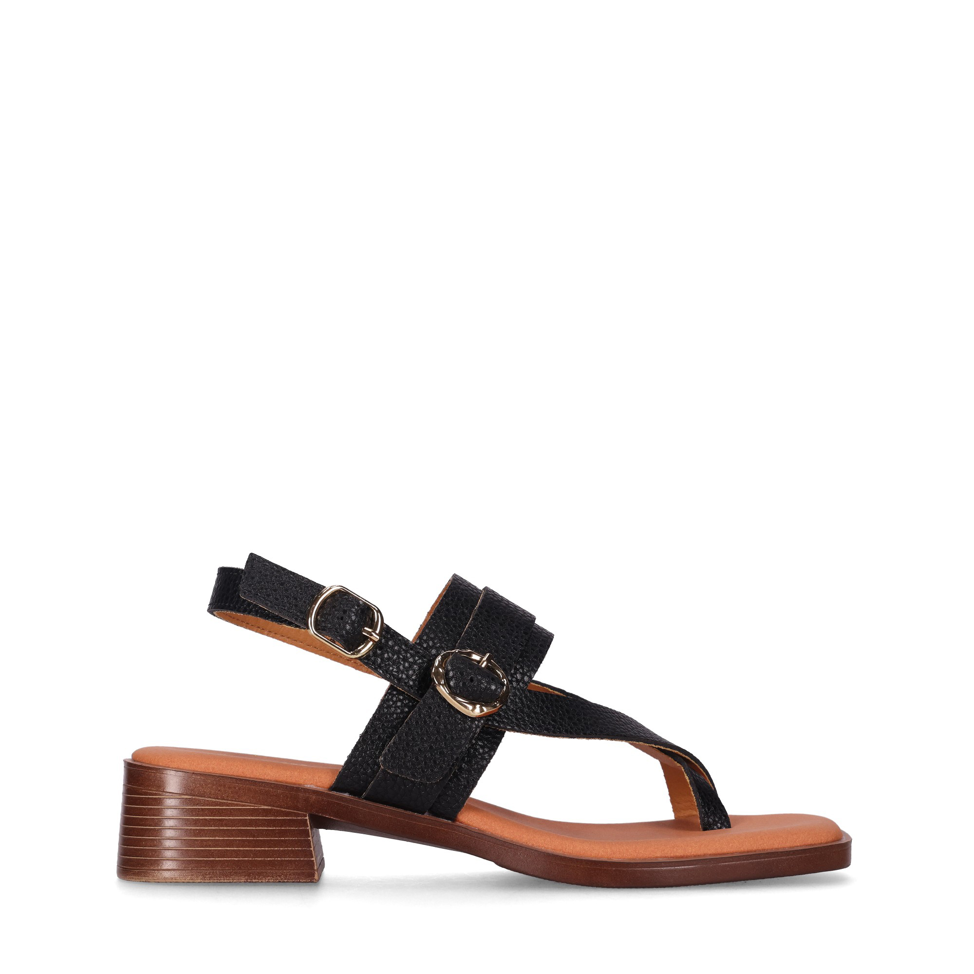 Chika10 Leather BINKA 10 Sandalia de TacÃ³n Negro/Black