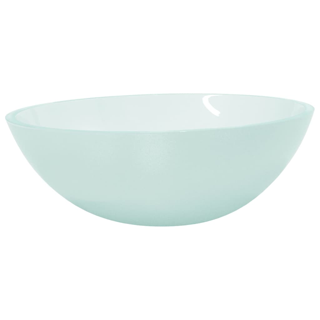 vidaXL Lavabo de Vidrio Baño Tocador Hoteles Cocina Lavamanos Inodoro Color Blanco,  Dorado,  Esmerilado y mas