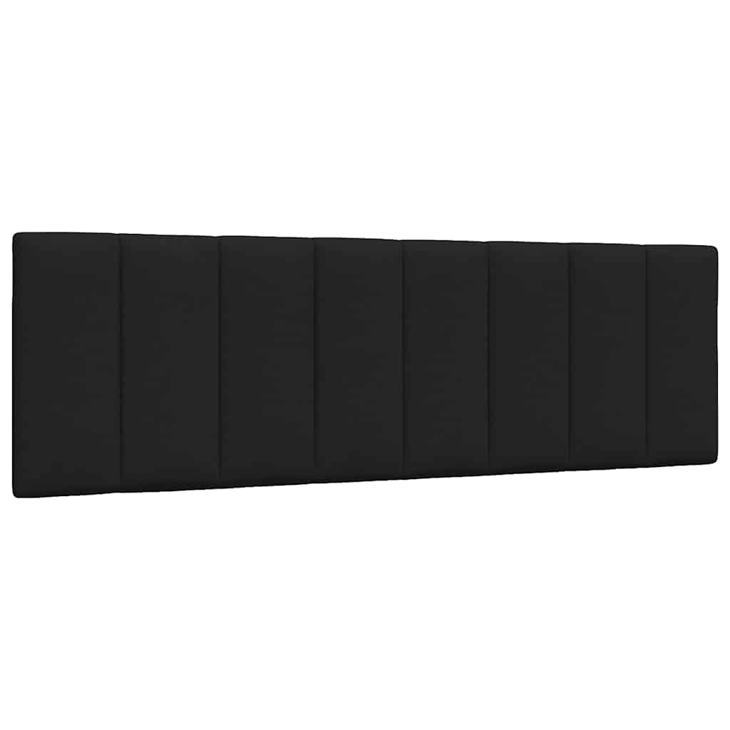 vidaXL Cabecero de cama acolchado Hanko tela negro 160 cm