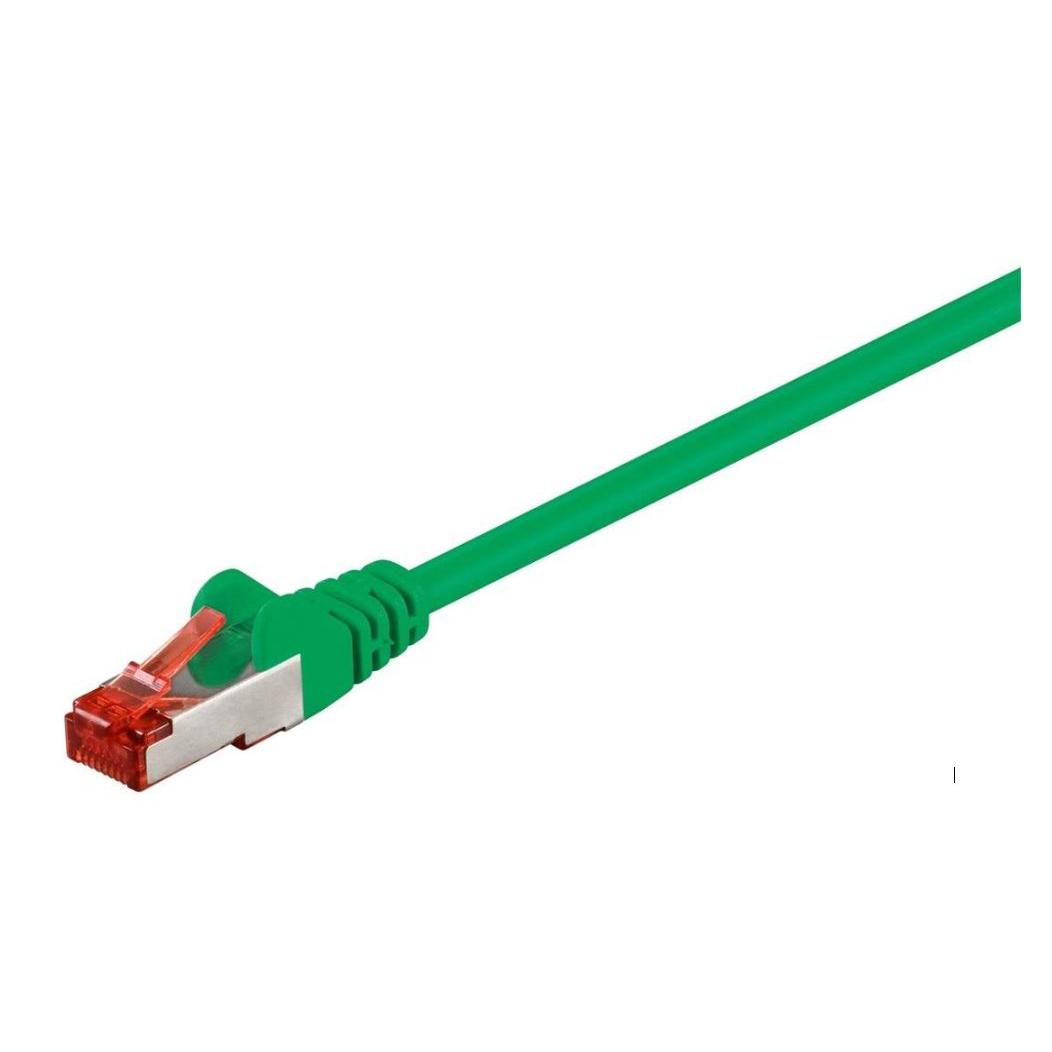 Cable de Red Microconnect F/UTP CAT6 1.5m Verde PVC de Alta Velocidad