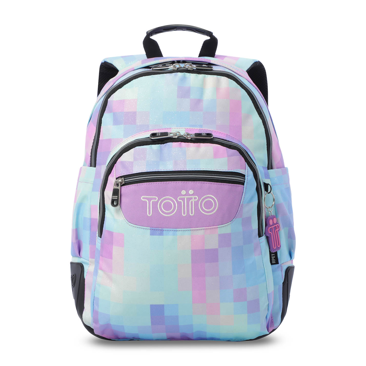 Totto Mochila escolar Rayol Glitter Material: Poliéster reciclado 33 x44 x 13.5 cm