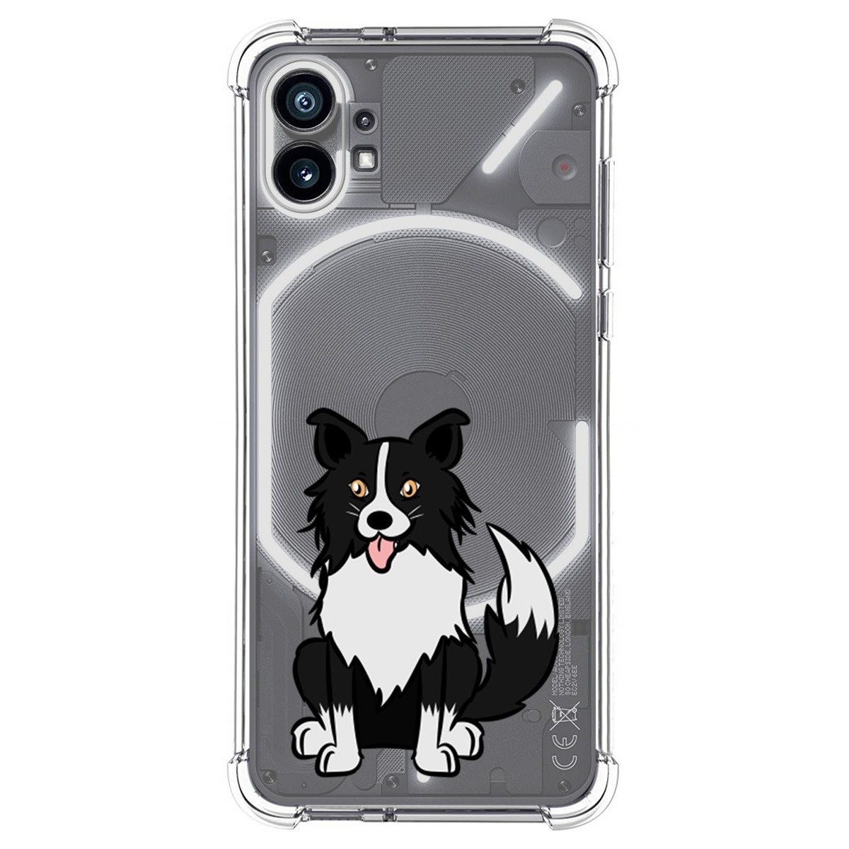Funda Silicona Antigolpes para Nothing Phone 1 diseño Perros 01 Dibujos