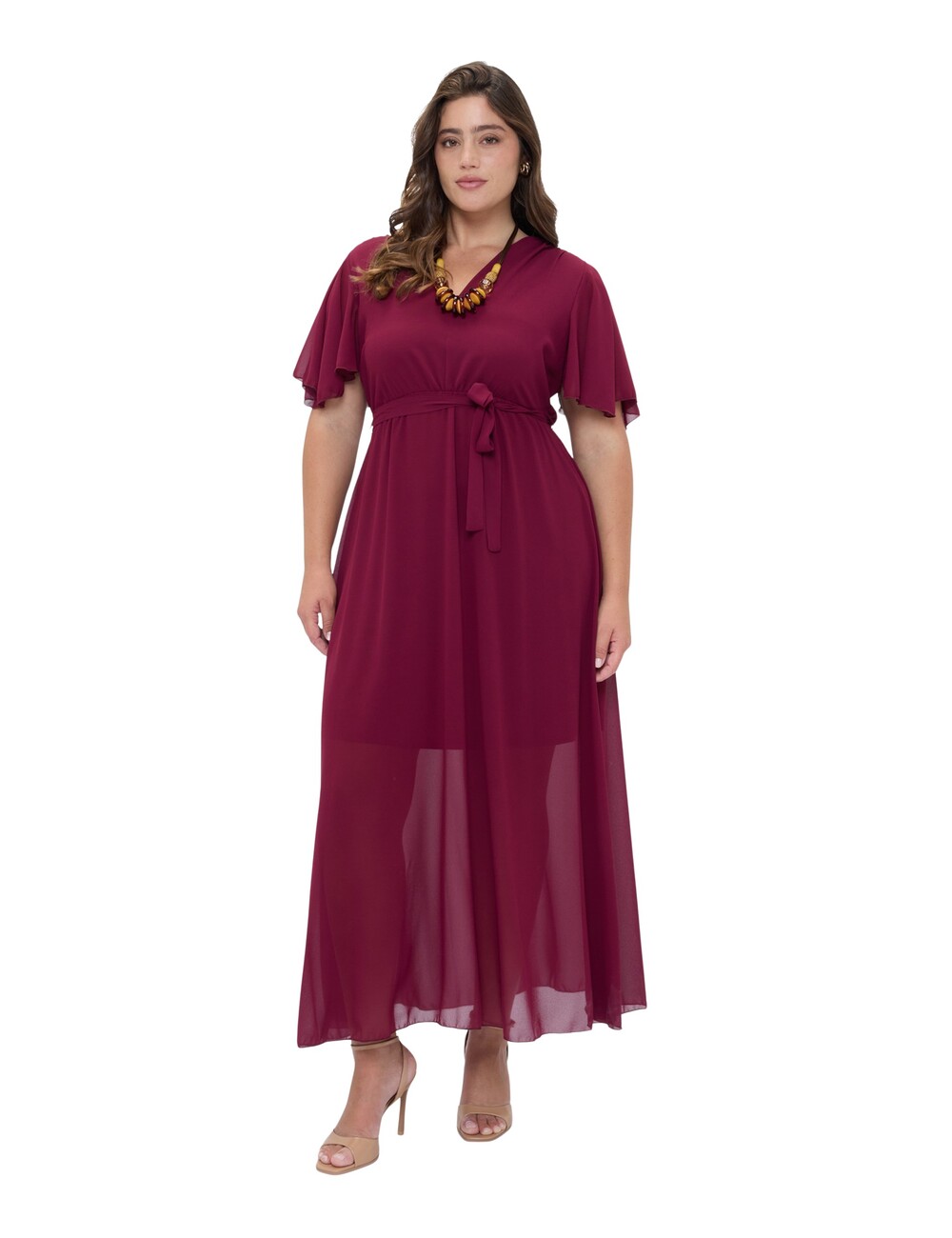 Fiorella Rubino - Vestido DREAM en georgette con escote en V