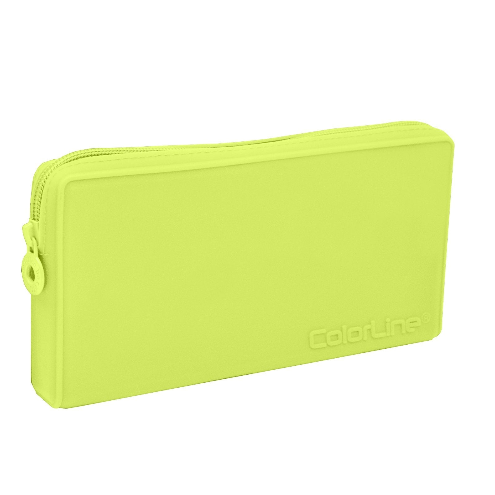 Estuche de Silicona Escolar Colorline Plano Tacto Suave, Lima
