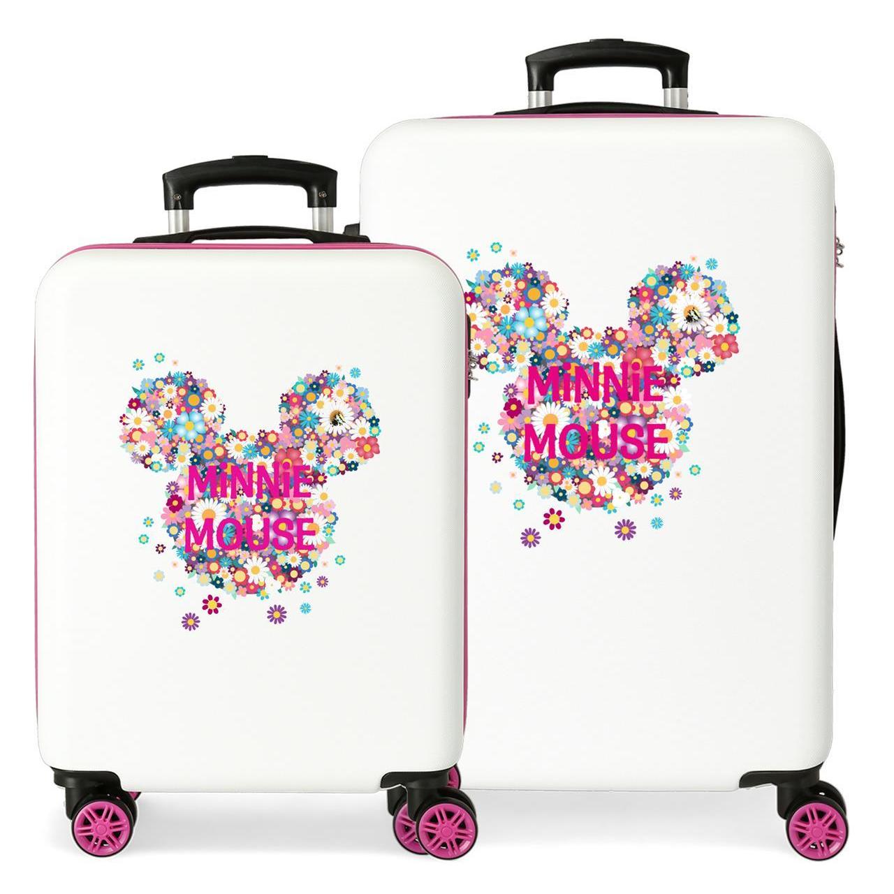 Juego de maletas Disney Minnie sunny day blanco 68x48x26cm