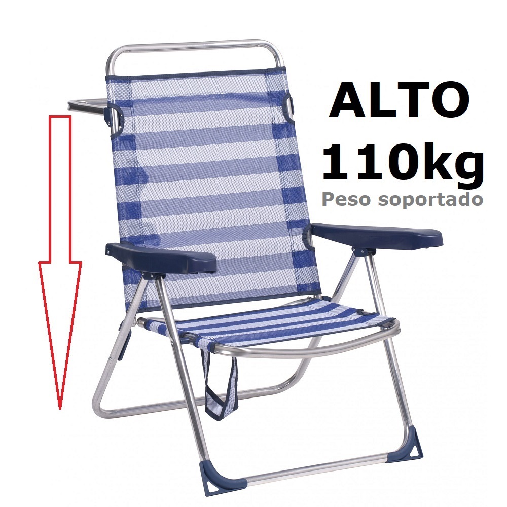Silla Plegable de Playa de Aluminio CM - Ligera y Resistente