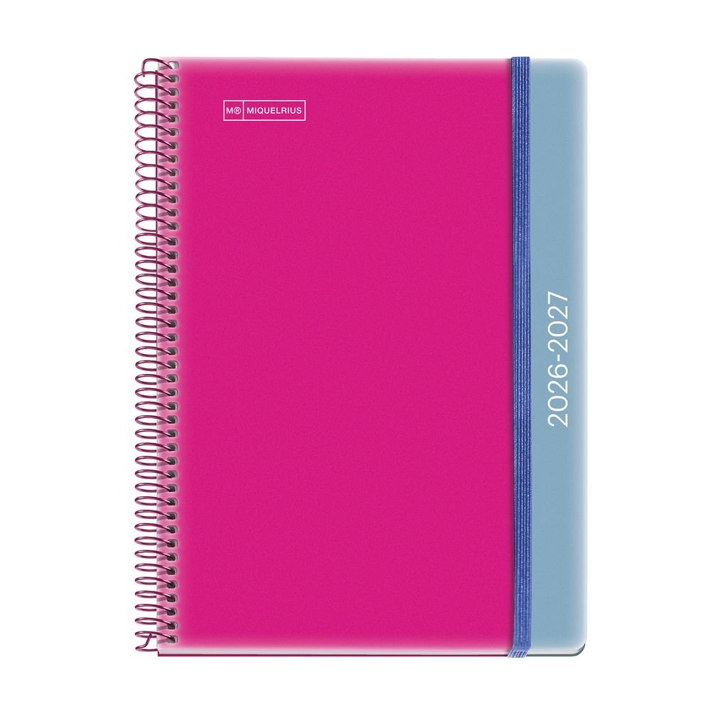 MIQUELRIUS AGENDA ESCOLAR PLUS S/V DUO PINK-BLUE 2026-27 DUO