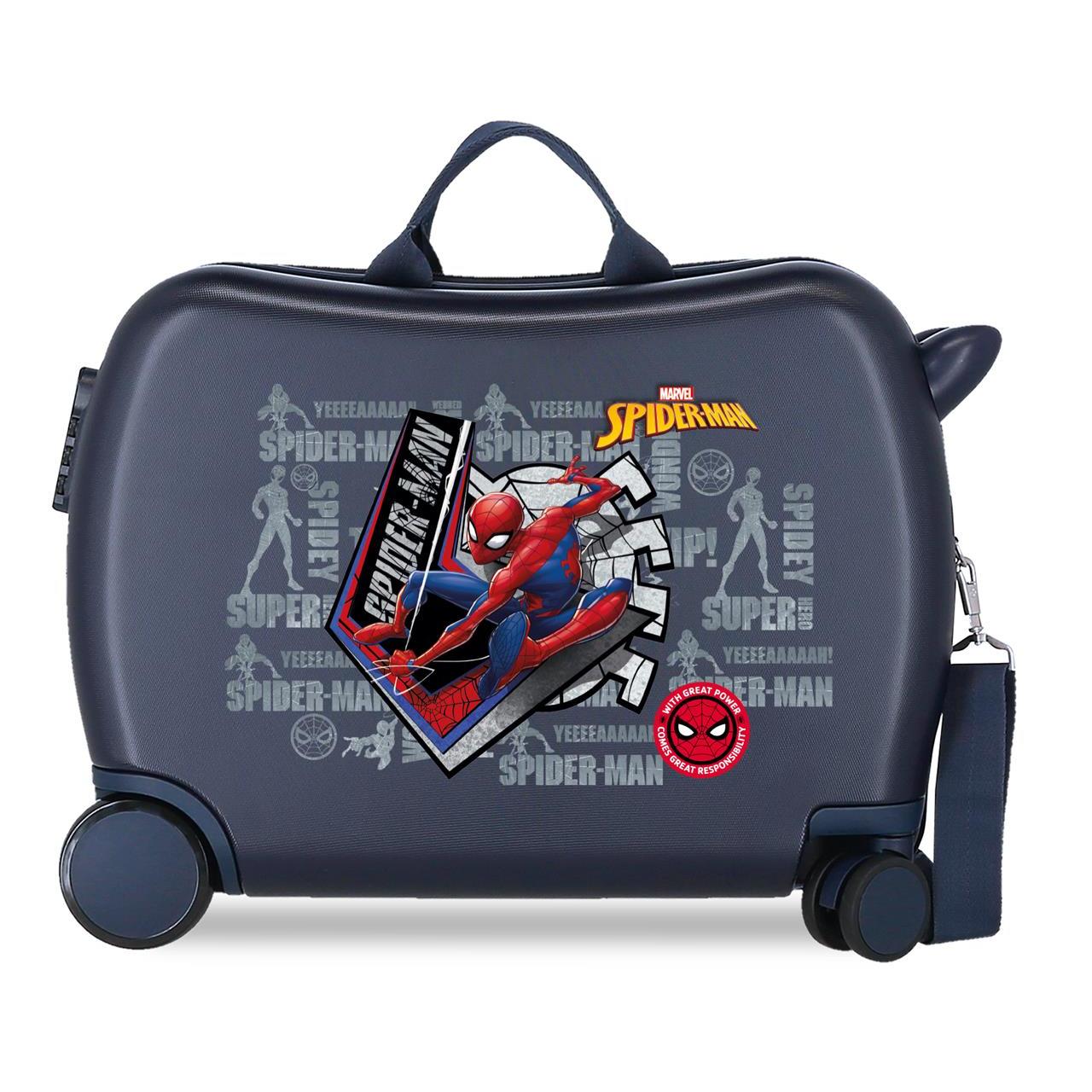 Marvel Spiderman Maleta Correpasillos ABS Rígida Great Power 38 cm x 50 cm x 20 cm