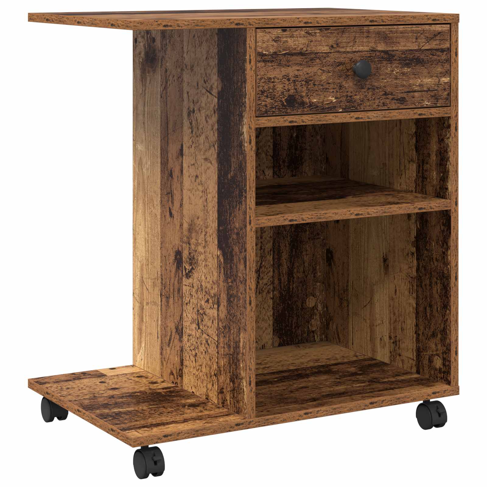 vidaXL Soporte para impresora con ruedas 60x40x68,5 cm Multicolor