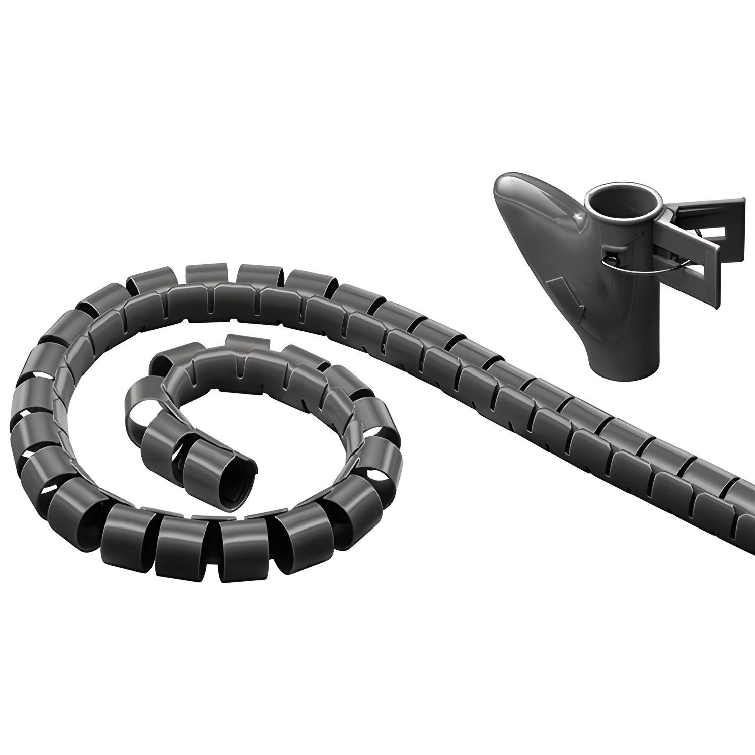 Microconnect Protector de Cable Goobay 51924 Negro 2,5 M 20 Mm - Organizador de Cables de Ordenador