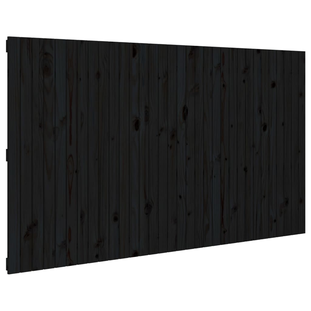 vidaXL Cabecero de cama de pared madera maciza de pino 204x3x110 cm