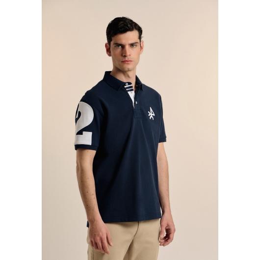 Polo Valecuatro modelo número azul marino