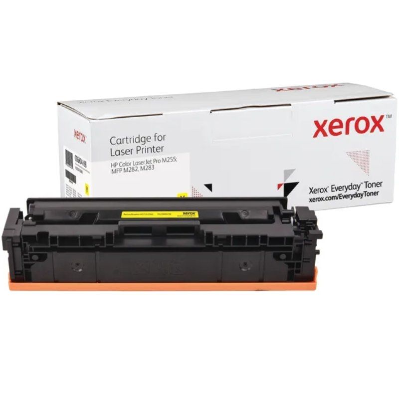 Compatible Yellow Toner HP W2212X (HP 207X) Xerox Everyday Cartridge with 2450 pages capacity, offering exceptional image quality and lifetime warranty for reliable performance, ideal toner cartridge for cost-effective printing.