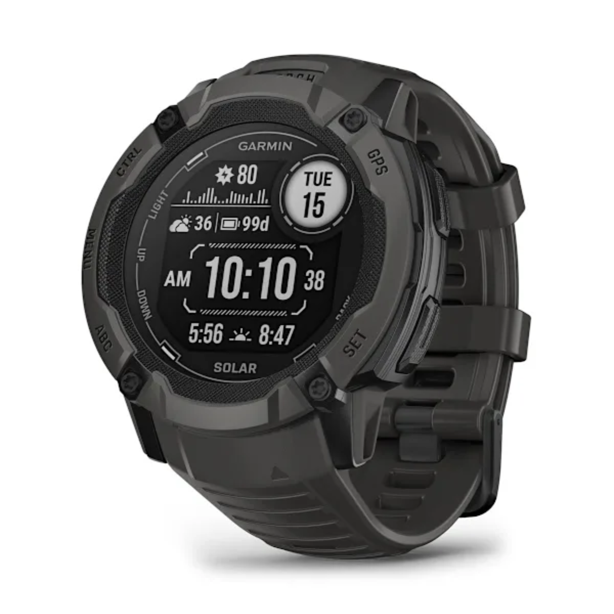 Garmin Instinct 2X Solar GPS 50mm Smartwatch Negro (Graphite)