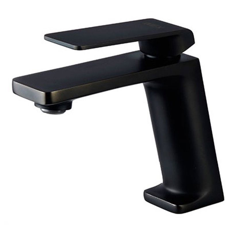 Imex Fiyi BDF016-1NG grifo monomando negro para lavabo de latón con discos cerámicos