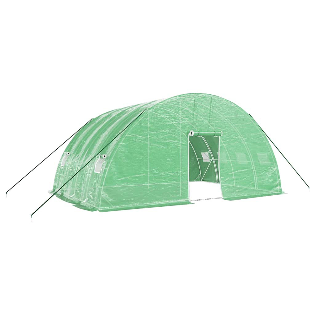 vidaXL Invernadero con estructura de acero verde Multitalles