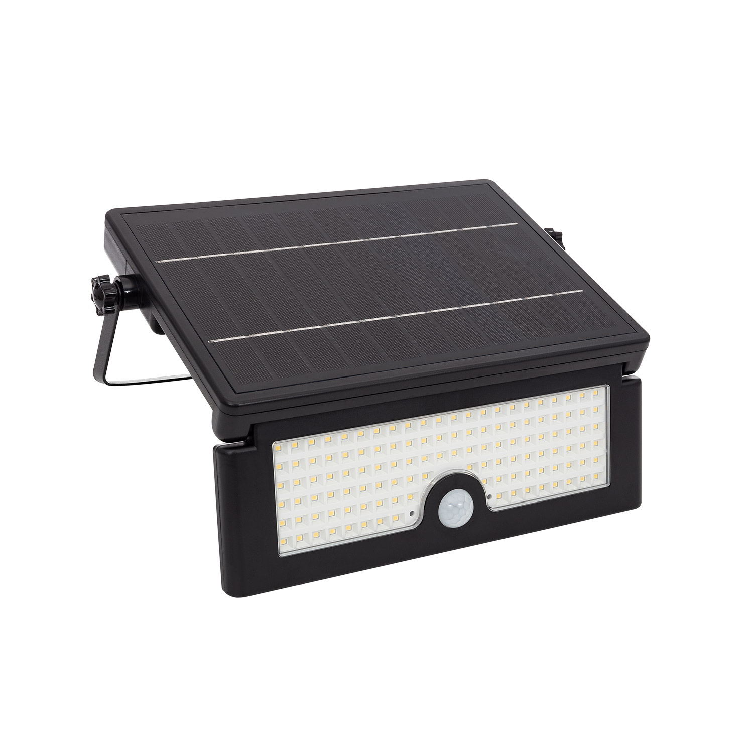 Ledkia Foco Proyector LED Solar 10W IP54 con Sensor de Movimiento PIR y Crepuscular 4000K Blanco Neutro