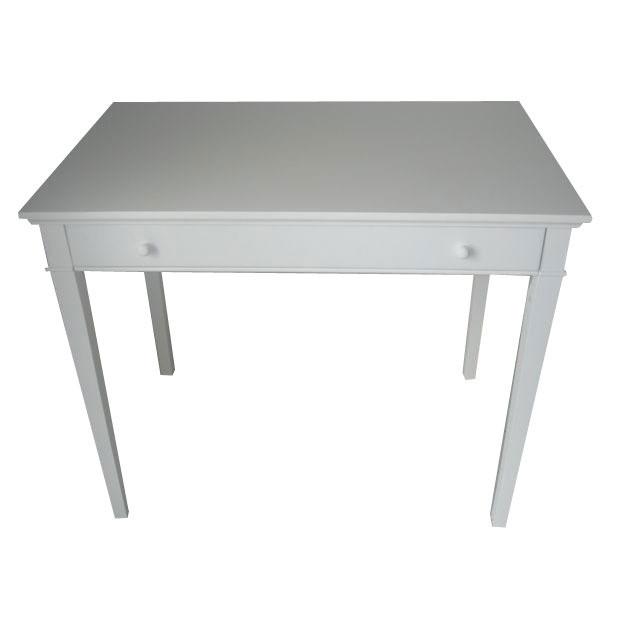 Habitat y Jardin - Consola - Mesa guéridon - Color Blanco - 1 cajón