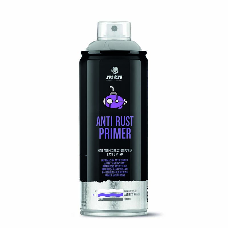Pintura en Spray MTN IMPRIMACION ANTIOXIDANTE GRIS 400ML