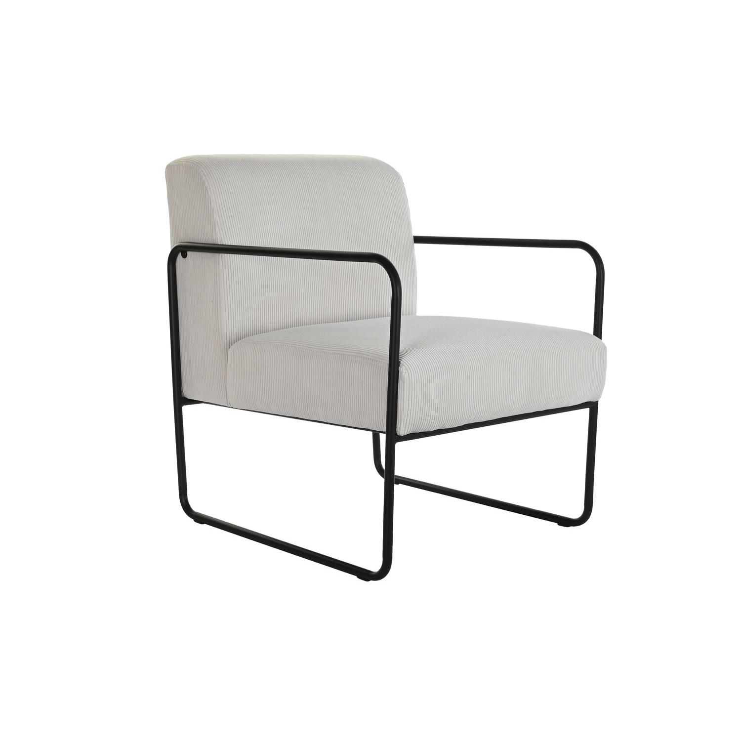 SILLON POLIESTER HIERRO 64X74X79 BLANCO FIJALO MB198901