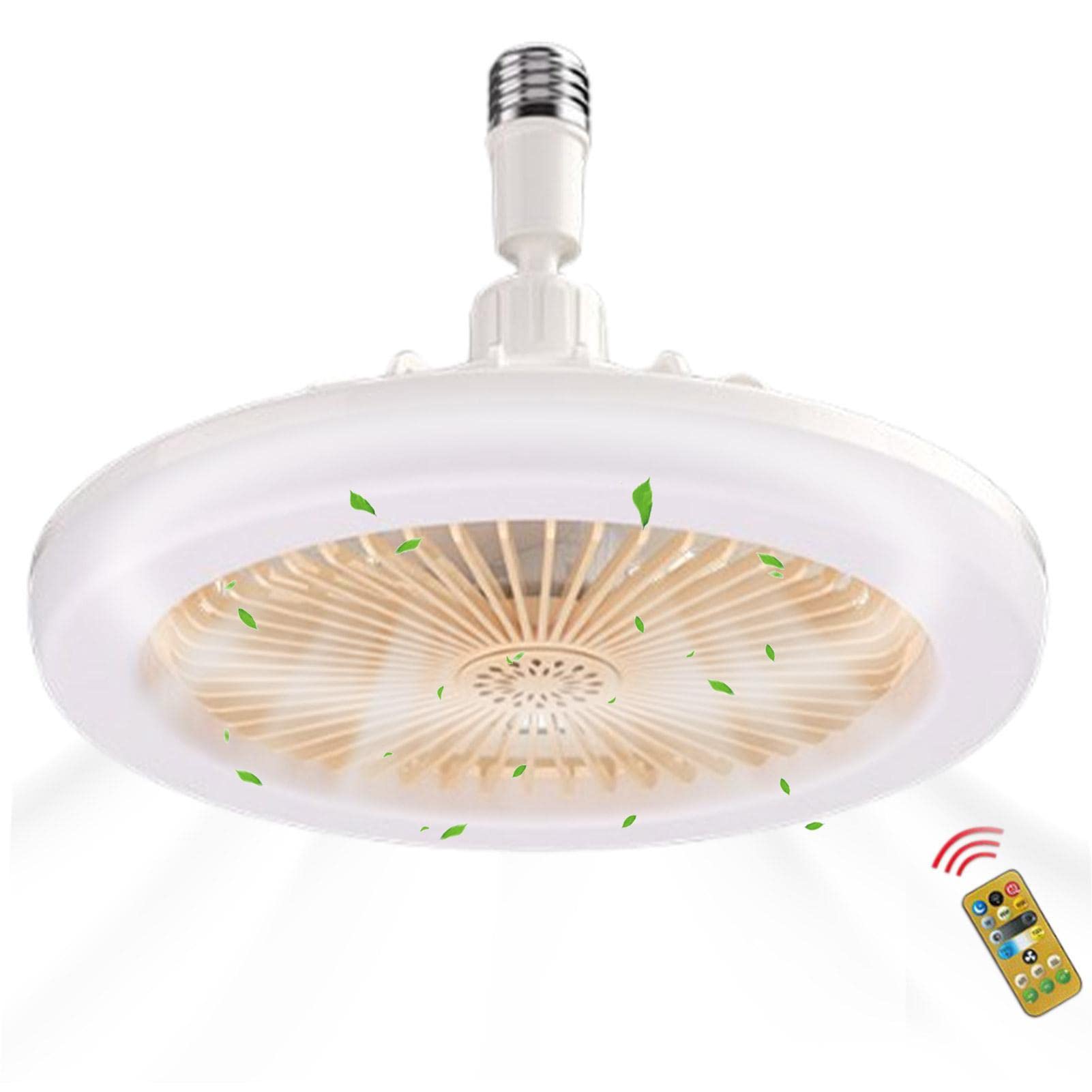 Ventilador de techo LED, luz de ventilador de techo, control remoto de ventilador de techo, bombilla de ventilador de techo, ventilador de dormitorio, luz de ventilador de techo