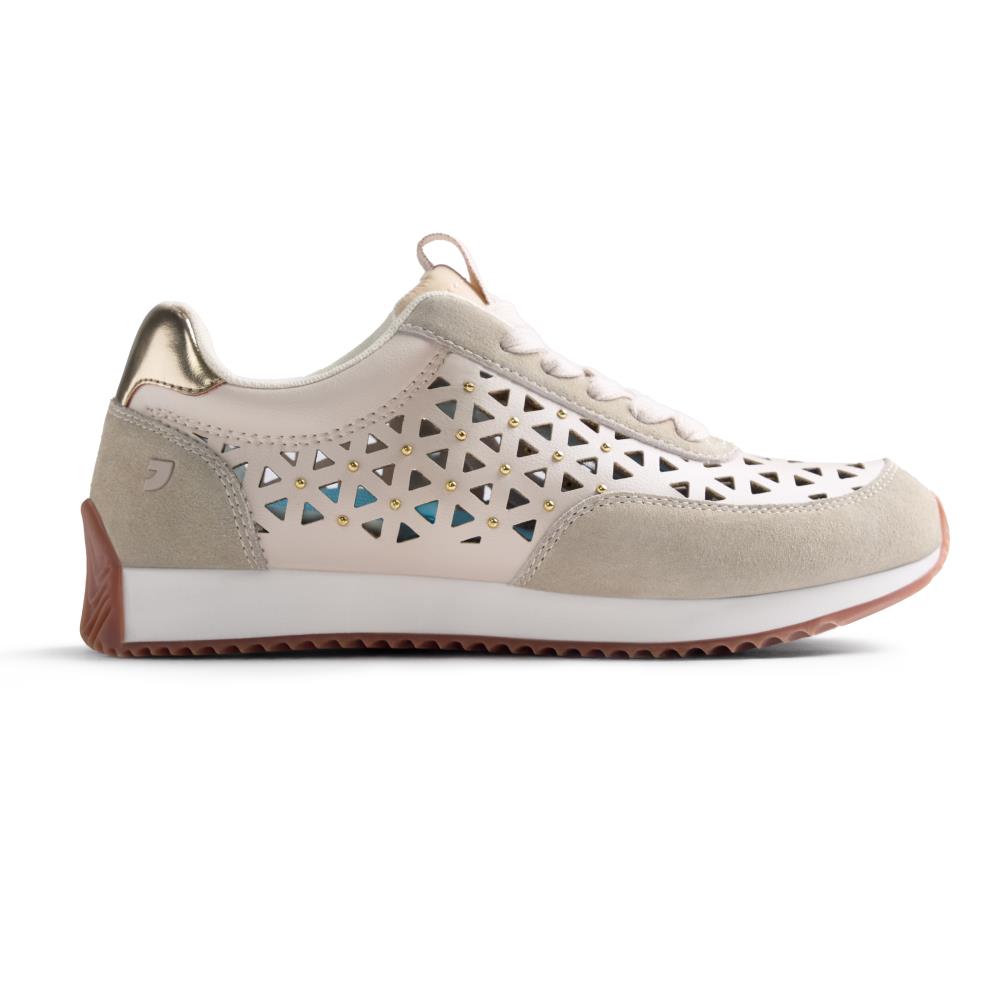 ZAPATILLAS PIEL, CALADOS Y TACHAS CASEVILLE