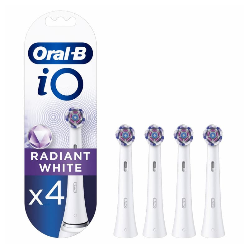 ORAL-B IO RADIANT WHITE RECAMBIO 4 UNIDADES CEPILLO DENTAL ELECTRICO