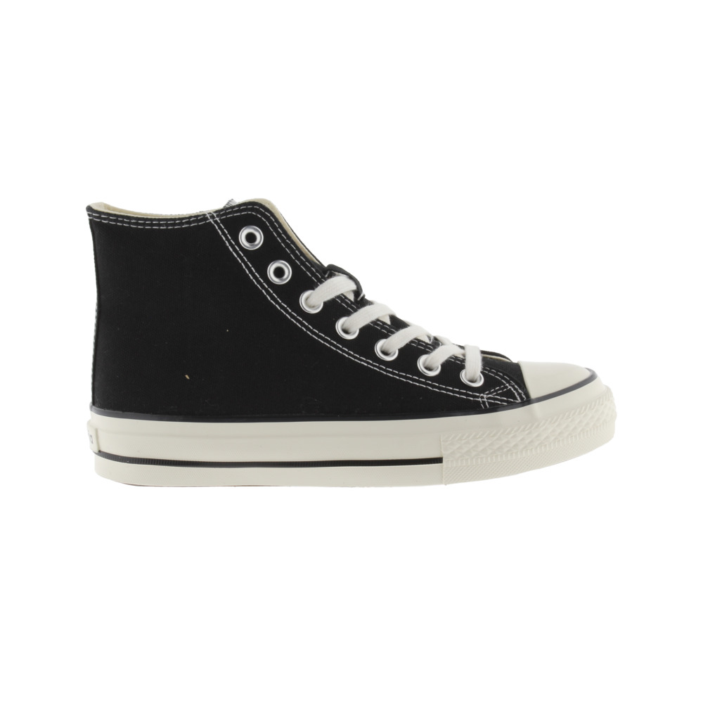 Victoria Tribu Zapatillas altas de lona con sello retro y suela acabado brillo 1057101