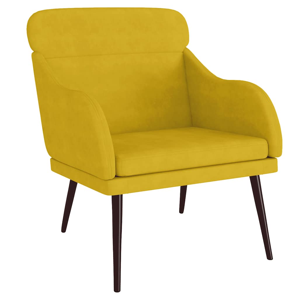 vidaXL Sillón de terciopelo 63x76x80 cm
