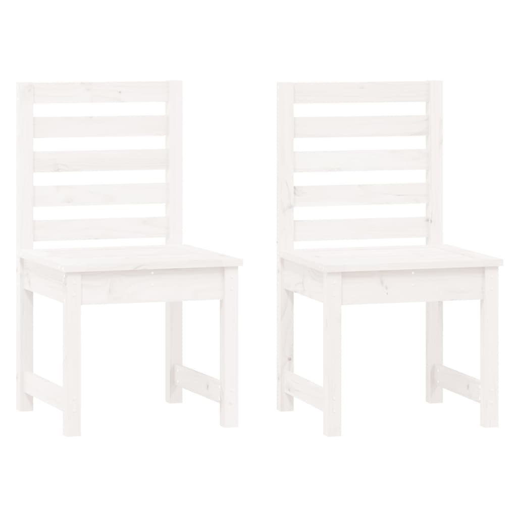 vidaXL Sillas de jardín 2 uds madera abeto Douglas 40,5x48x91,5 cm