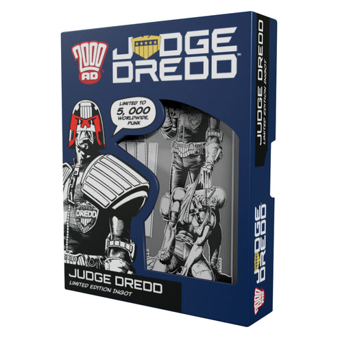 Réplica Lingote Portada Comic 2000 AD Juez Dredd Edición Limitada Fanattik