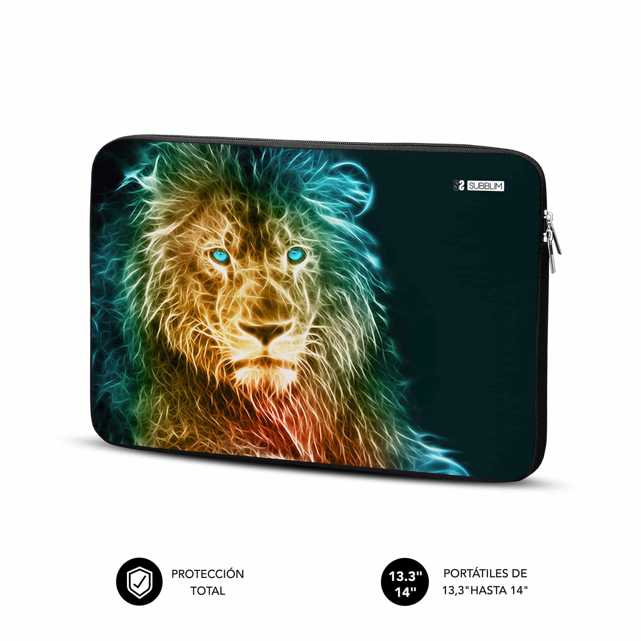Funda Ordenador Neopreno Trendy Sleeve Neo Lion 13,3-14"