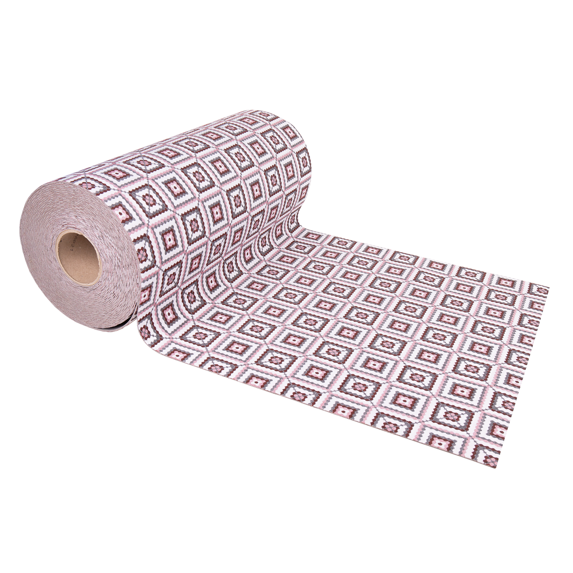 Cofan Rollo de Alfombra Vinílica con Diseño de Cuadros Crochet · Impermeable, Antimanchas y Resistente · Medidas del rollo: 50 cm x 15 m