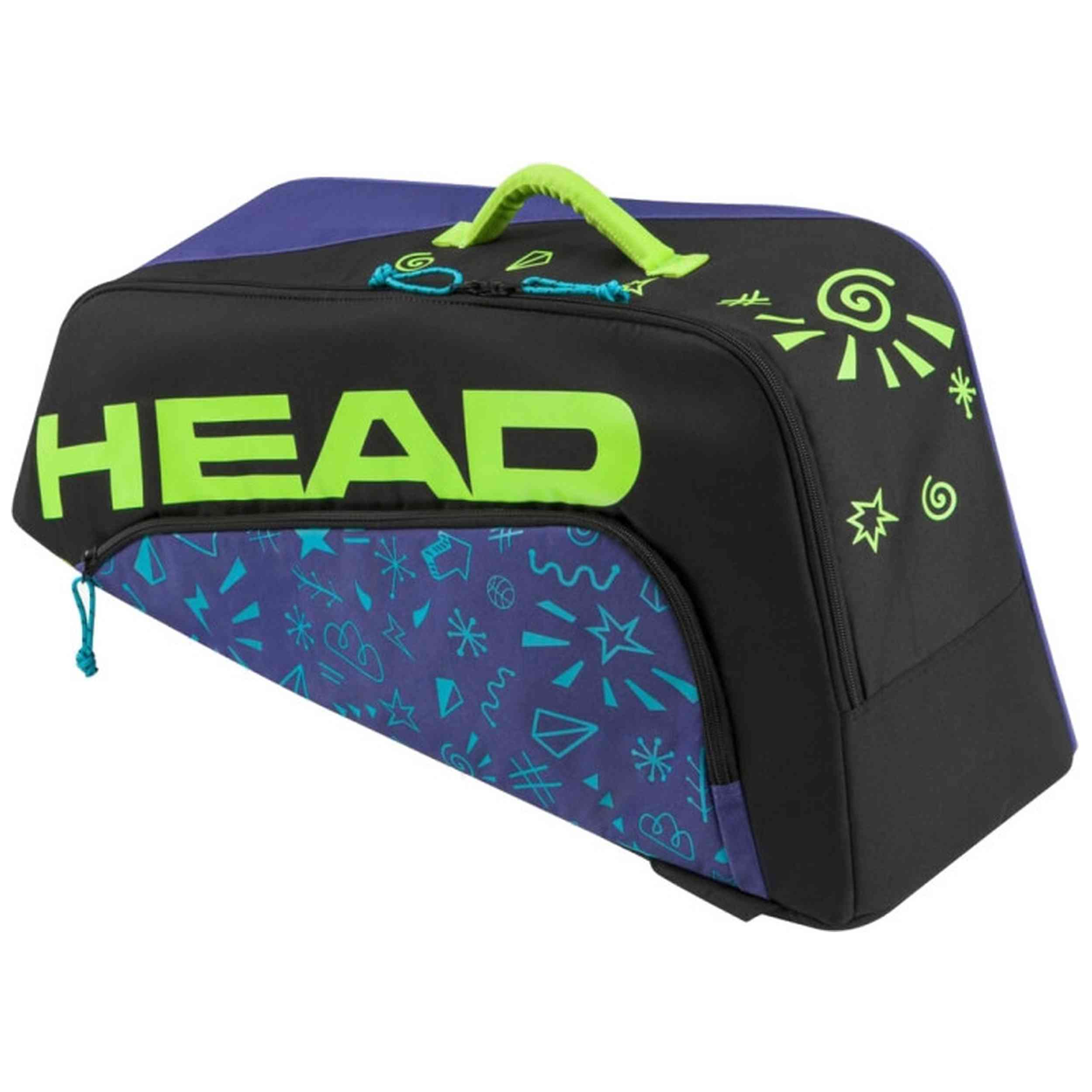 Jr Tour Raquet Bag Monster Head en color Negro Azul