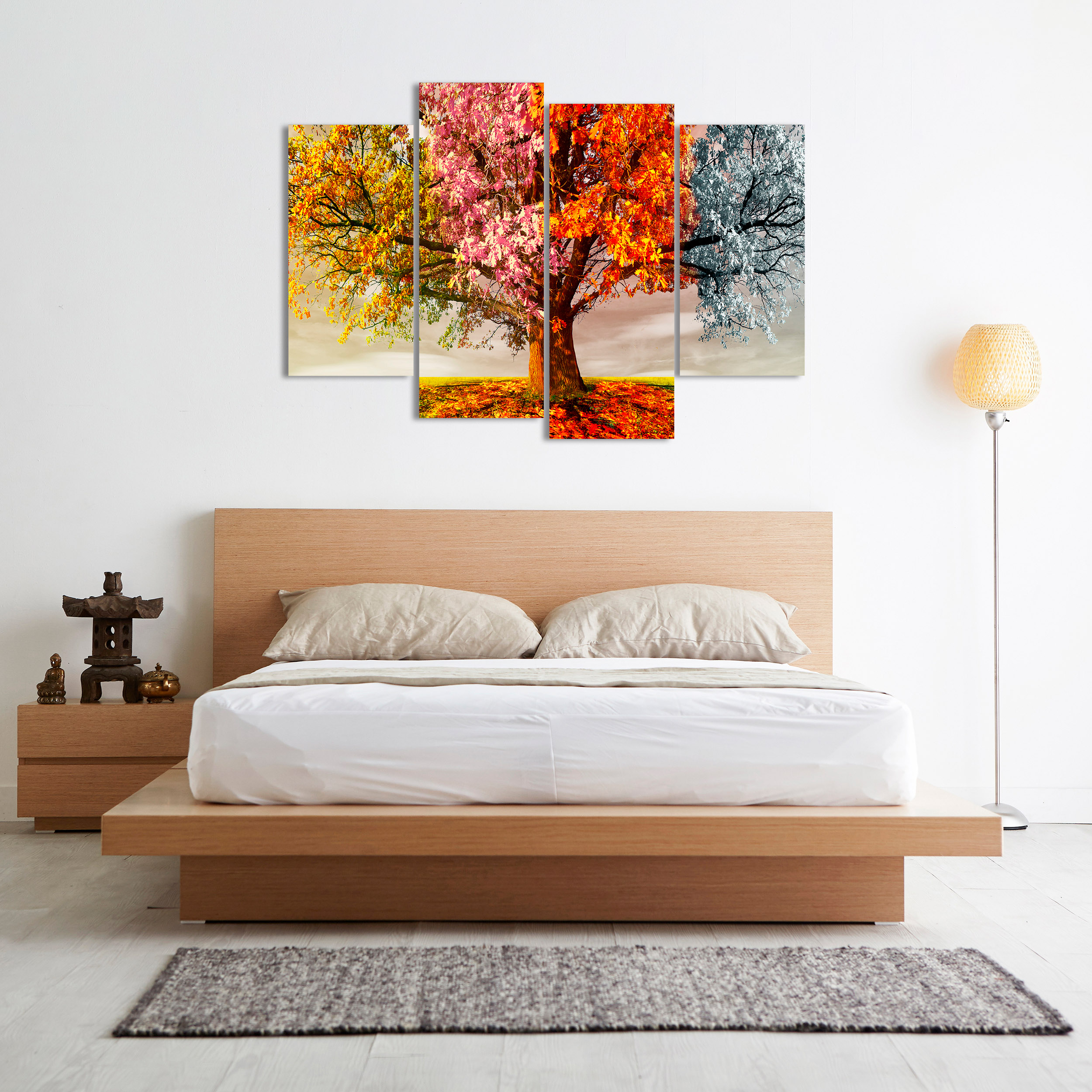 DekoArte - Cuadros Modernos Impresión de Imagen Artística, Lienzo  Decorativo, Abstracto Arte Árbol de la Vida de Gustav Klimt, 1 Pieza  120x80cm