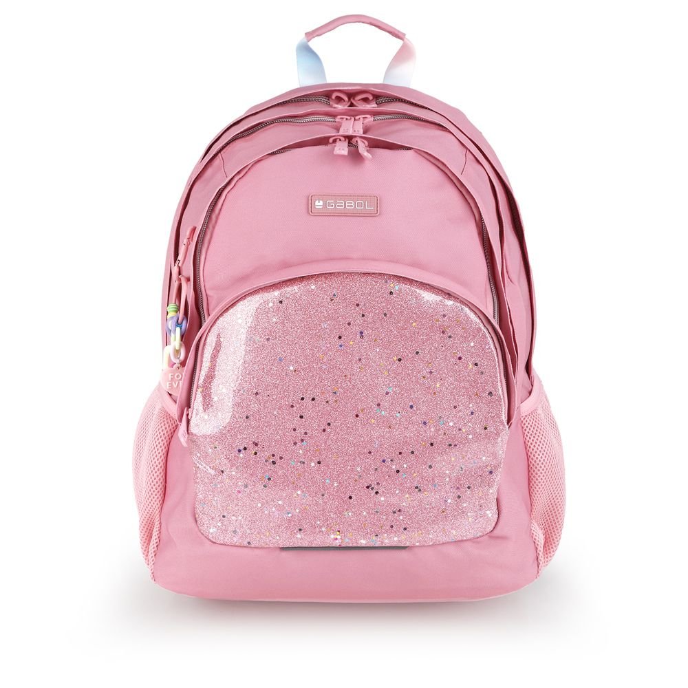 GABOL MOCHILA ESCOLAR TRIPLE CON REJILLA BASE REFORZ. GLAM GLAM 21x44x32 Cms.