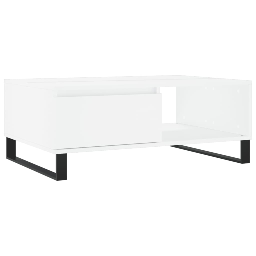 Vidaxl Mesa de Centro Madera de Ingeniería 90x60x35 Cm Blanco