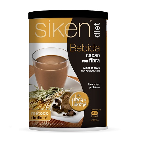 Siken Diet Bebida Cacao Fibra 400g - Adelgaza