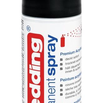 EDDING PINTURA ACRILICA SPRAY EDDING 5200 PERMANENTE NEGRO MATE EDDING 5200 5x5x18 Cms.