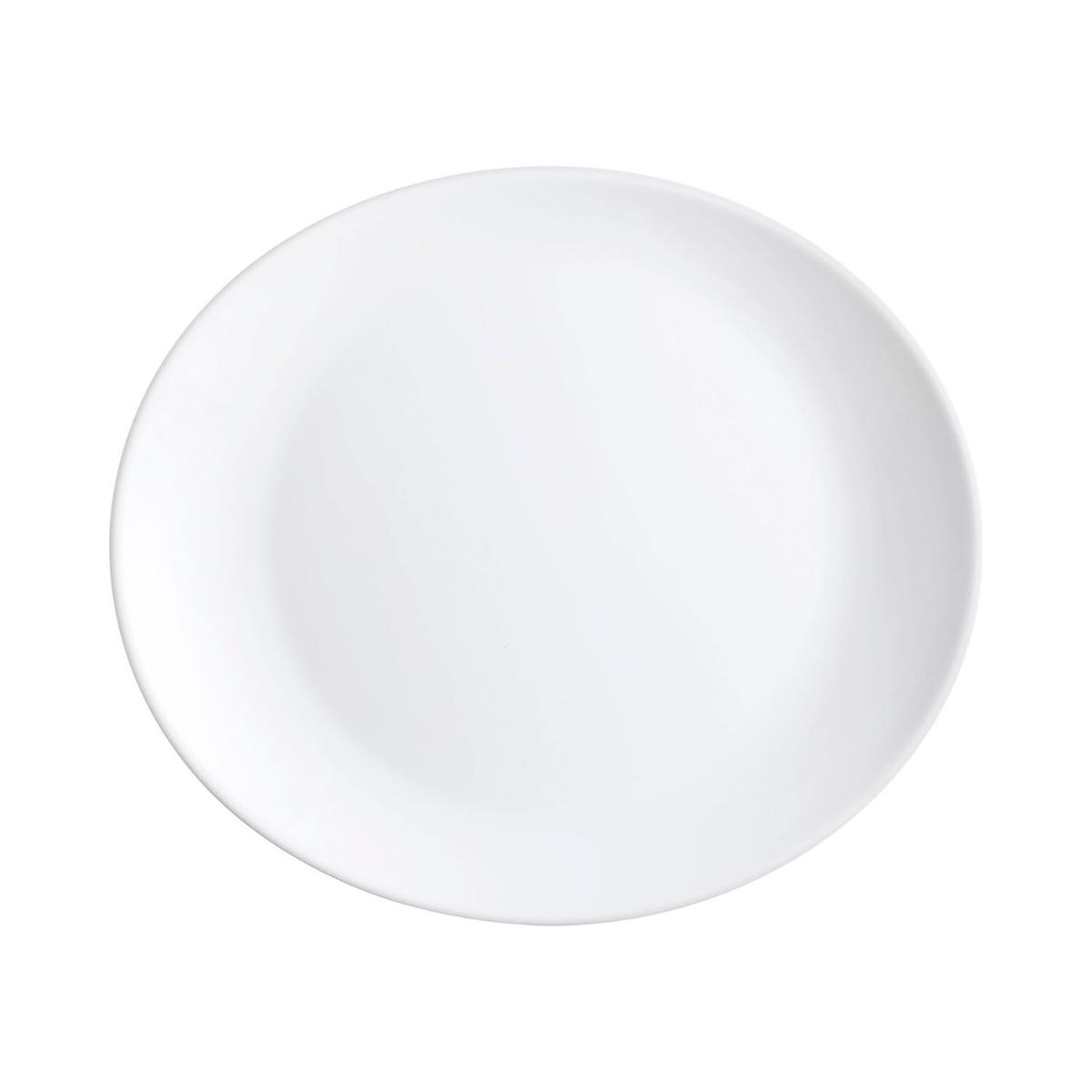 Arcoroc Restaurant Set 6 Platos Steak Opal 30-26CM Blanco Brillo Francia